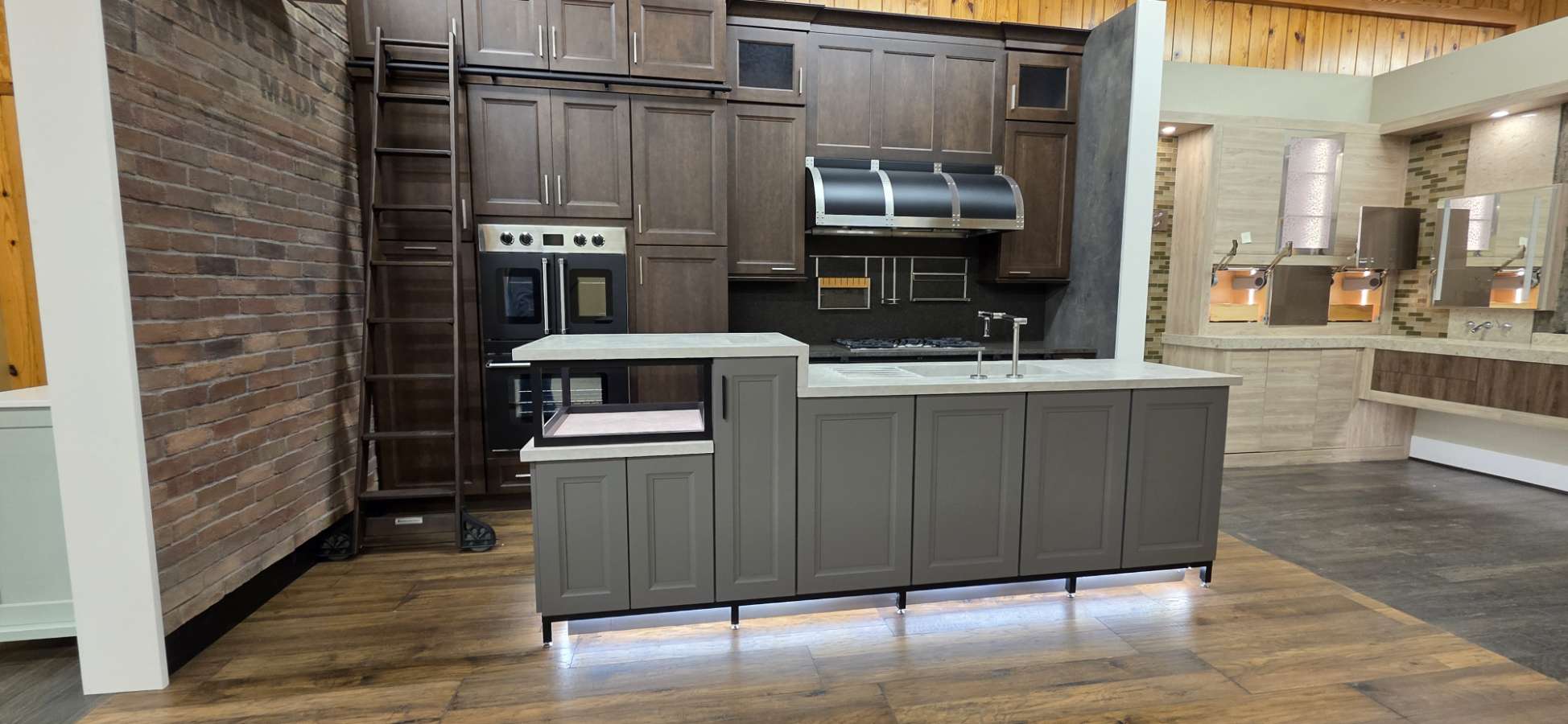 Cabinet displays at the ATG Cleveland showroom