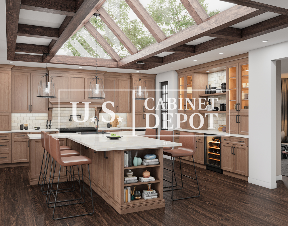 US Cabinet Depot Oxford Toffee kitchen inspiration